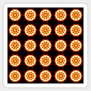 Ominous Red Kaleidoscope pattern (Seamless) 36 Sticker